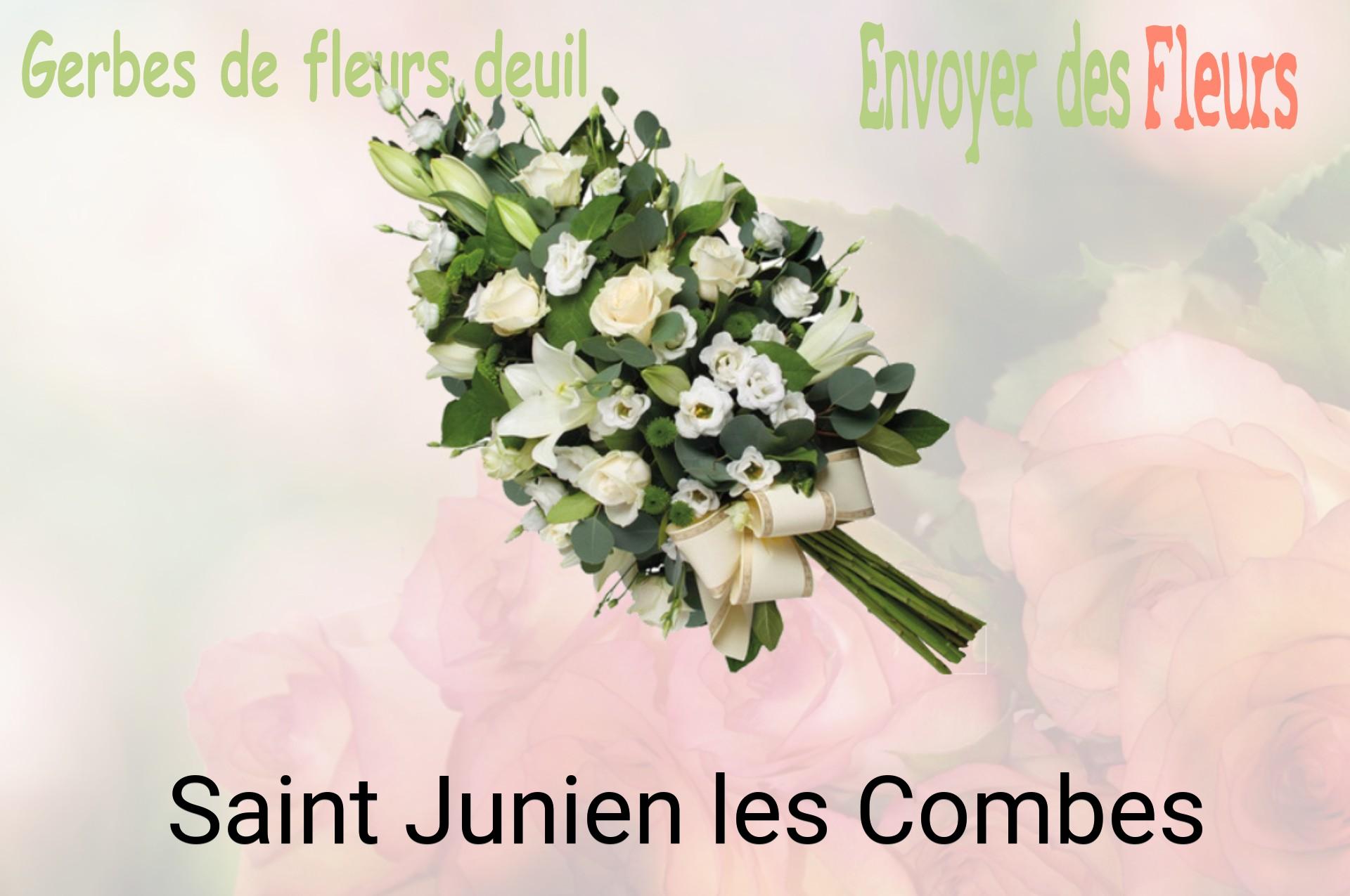 Gerbe de fleurs de deuil livrée à Saint-Junien-les-Combes